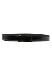 Lemaire square-tip leather belt - Black