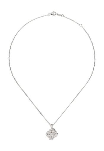 18kt white gold diamond Vortex pendant necklace