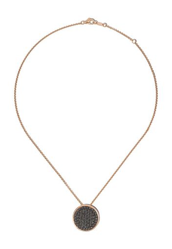 18kt rose gold Coin diamond pendant necklace
