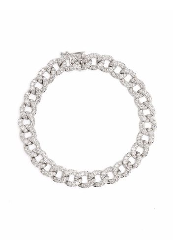 LEO PIZZO 18kt white gold Groumette diamond bracelet - Silver