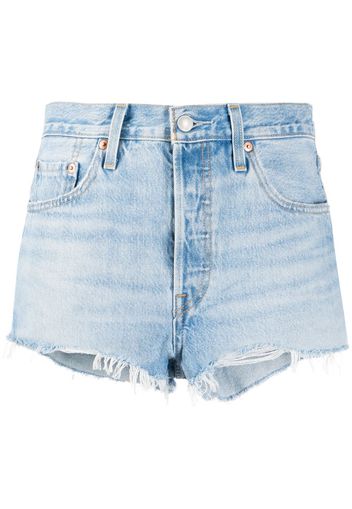 distressed denim shorts