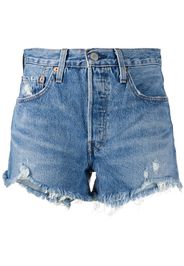 distressed jean shorts