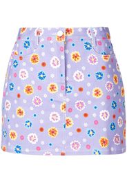 Lhd floral print a-line skirt - Purple