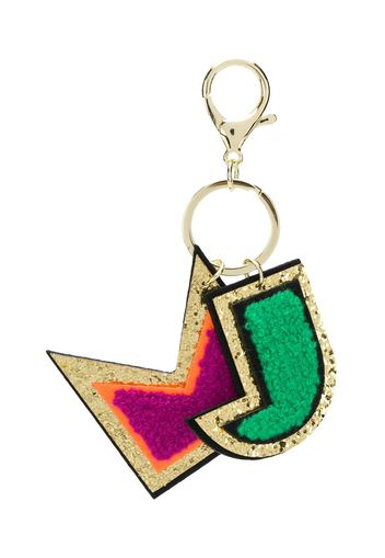 Little Marc Jacobs appliqué detail key ring - Gold