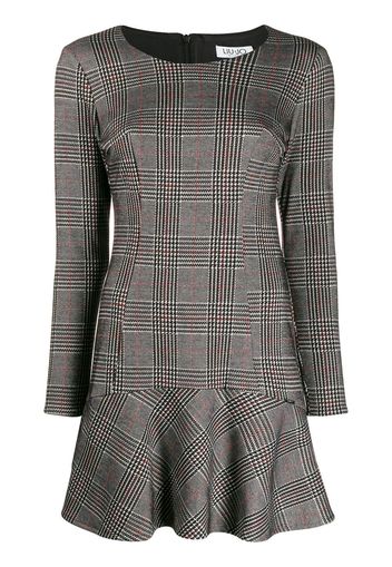 Liu Jo fitted glen check dress - Grey