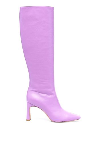 LIU JO knee-high leather boots - Purple