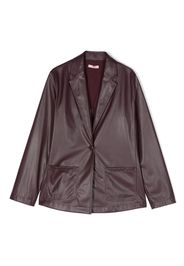 LIU JO peak-lapels single-breasted blazer - Purple