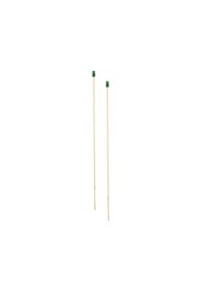 Lizzie Mandler Fine Jewelry 18kt yellow gold 'Floating Thread' emerald earrings - Metallic