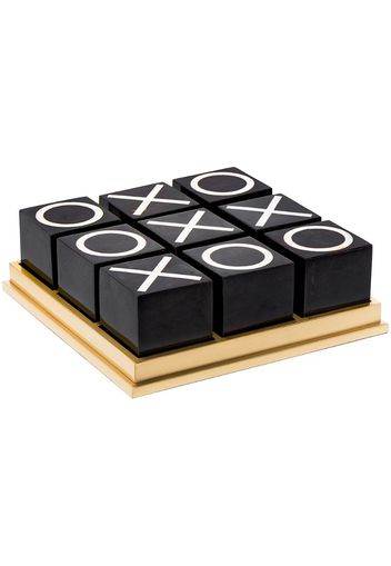 black shell tic tac toe set