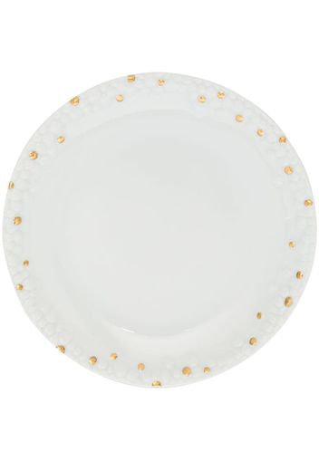 white and 24K gold haas mojave bread and butter plate