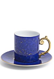 L'Objet Lapis espresso cup and saucer - Blue