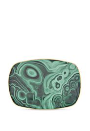 L'Objet Malachite tray (18cm) - Green