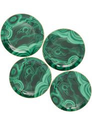 L'Objet L'OBJET MALACHITE CANAPE PLATES (SET OF - Green