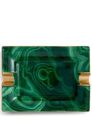 L'Objet Malachite porcelain ashtray - Green