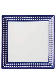 L'Objet Perlée square tray (20cm) - Blue