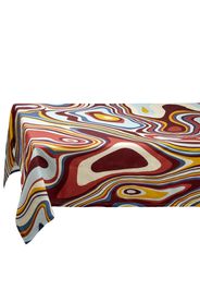 L'Objet Sateen Waves linen tablecloth - Red