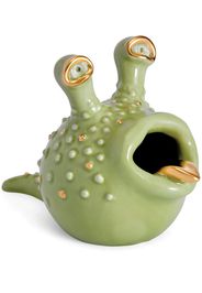L'Objet Haas Grand porcelain ashtray (20cm x 15cm) - Green