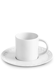 L'Objet Neptune espresso cup and saucer - White
