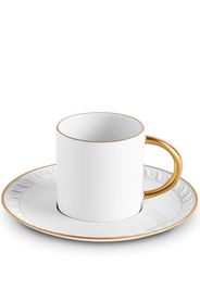 L'Objet Neptune espresso cup and saucer - White