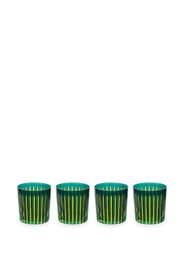L'Objet Prism old fashioned glasses (set of four) - Green