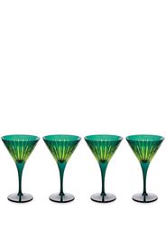 L'Objet Prism martini glasses (set of four) - Green