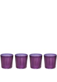 L'Objet Prism double old fashioned glasses (set of four) - Purple