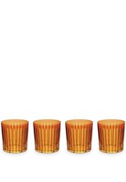 L'Objet Prism old fashioned glasses (set of four) - Orange