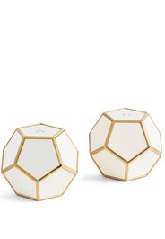 L'Objet Pentagon Spice ornaments (set of two) - White