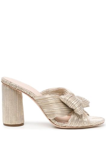 Loeffler Randall Penny bow-detail 95mm sandals - Silver