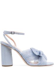 Loeffler Randall plissé-detail 90mm sandals - Blue