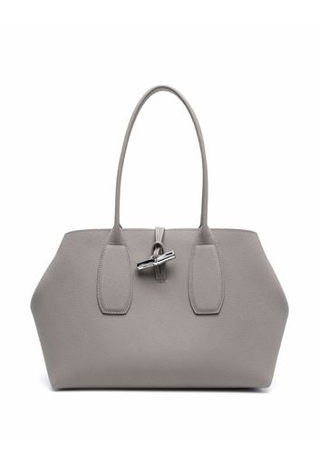 Longchamp Roseau leather shoulder bag - Grey