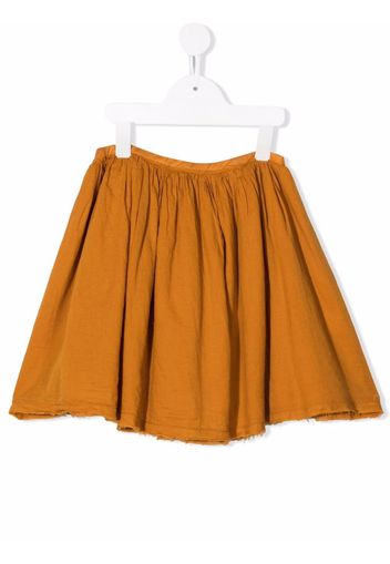 Longlivethequeen pleated organic cotton mini skirt - Yellow