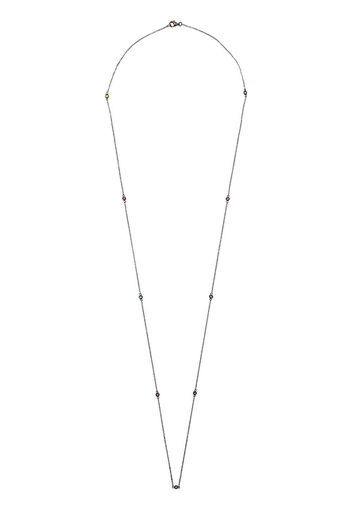 Loquet 14K Black Gold Sapphire Chain - Metallic