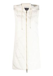 Lorena Antoniazzi long padded gilet - White