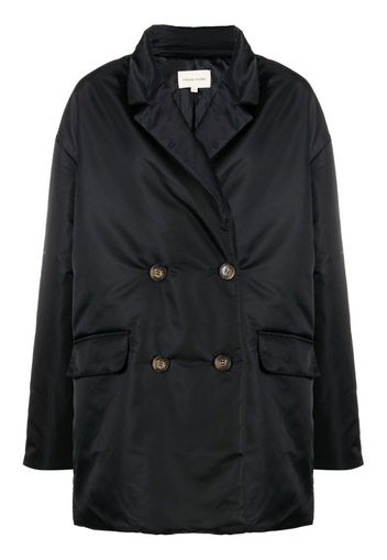 Loulou Studio double-breasted coat - Black