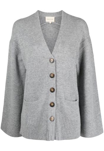 Loulou Studio fine-knit wool-cashmere cardigan - Grey