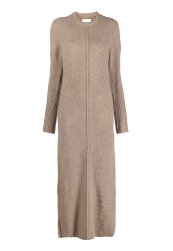 Loulou Studio round-neck knitted maxi dress - Brown