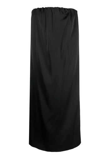 Loulou Studio Siple strapless satin midi dress - Black