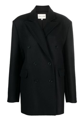 Loulou Studio Koon double-breasted wool-blend coat - Black