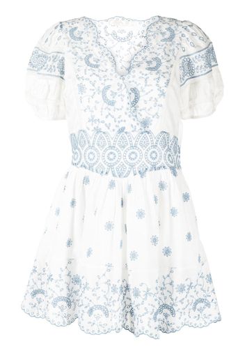 LoveShackFancy Valente broderie-anglaise mini dress - White