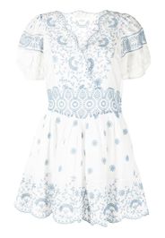 LoveShackFancy Valente broderie-anglaise mini dress - White