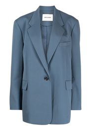 Low Classic single-breasted oversize-frame blazer - Blue