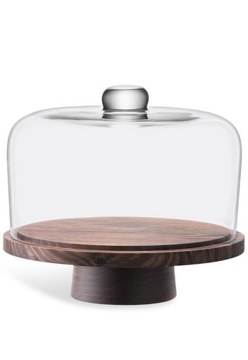 City dome and walnut stand