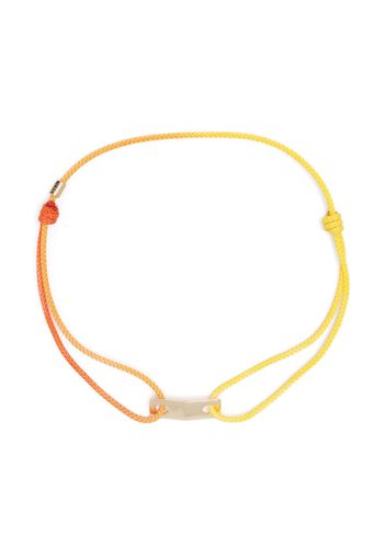 LUIS MORAIS 14kt yellow gold cord bracelet - Orange