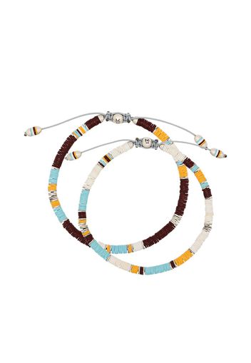 M. Cohen set of 2 Rainbow bracelets - White