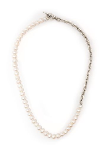 M. Cohen Perla Marinia chain-pearl necklace - White