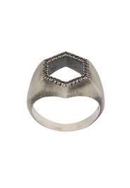 M. Cohen open hexagonal ring - Silver