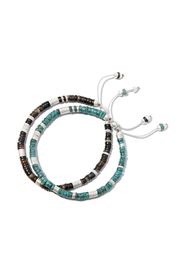 M. Cohen set of two beaded bracelets - Silver