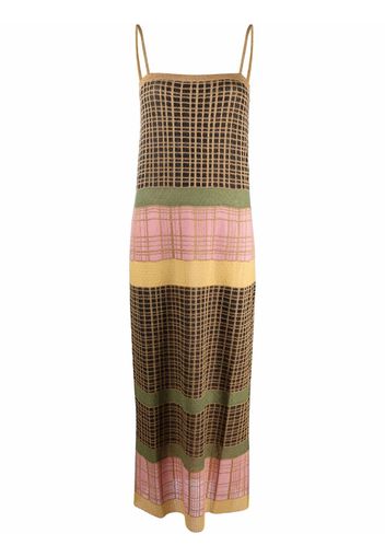 M Missoni colour-block knitted dress - Gold