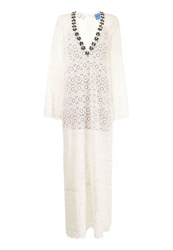 Macgraw Mythology cotton maxi dress - White